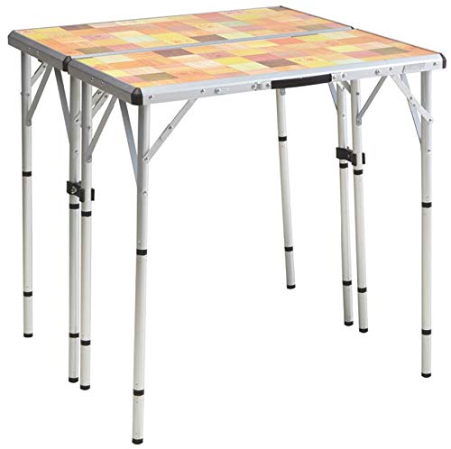 Coleman Pack-Away 4-in-1 Folding Table, Lightweight Outdoor Camping Table with 3 Adjustable Heights, Leveling Feet, & Securing Brackets; Great for Patio & Deck, Camping, Tailgating, & More