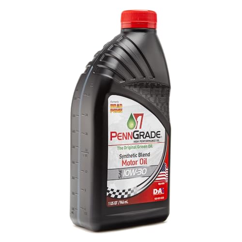 PENN GRADE 1, 71506, Synthetic Blend High Performance Oil SAE 10W-30, 1 Quart