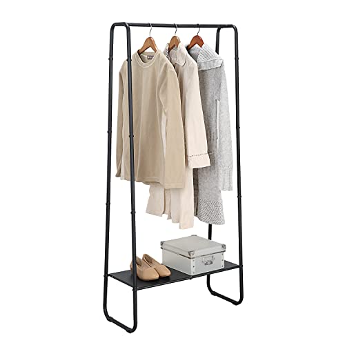 SunnyPoint Freestanding Clothes Garment Rack, Organizer Closet (BLACK)