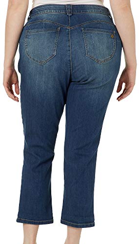 Democracy womens Denim Crop, "Ab"solution Crop Jeans, Blue, 24 US