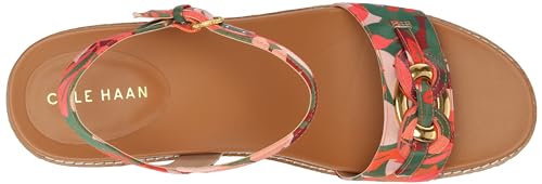 Cole Haan Women's Cloudfeel Espadrille Link Wedge Sandal, Brown, 10