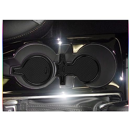 SKTU 2024 2025 2026 Chevy Trax Door Slot Mat for 2024 2025 2026 Chevrolet Trax (LS,1RS,LT,2RS,ACTIV) 14PCS Fit 2024 2025 2026 Chevy Trax Accessories Door Compartment Cup Center Console Liners (Black)