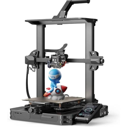 Official Creality Ender 3 V2 3D Printer, Upgraded Ender 3 3D Printer with Carborundum Glass Bed, Silent Motherboard and MeanWell Power Supply, Build Volume 220 x 220 x 250 mm