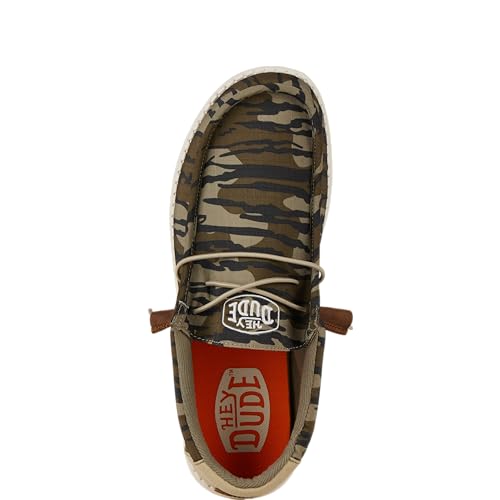 HEYDUDE Men's Wally Wl Funk Multiple Colors | Mens Shoes | Men's Lace Up Loafers | Comfortable & Light-Weight Camo