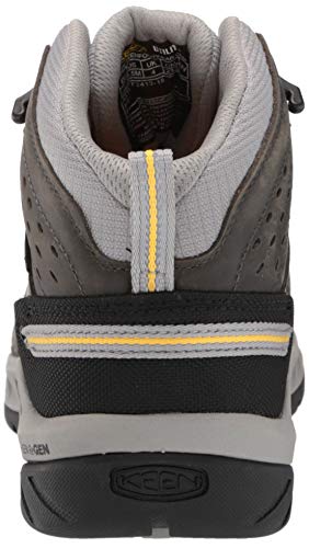 KEEN Utility womens Flint 2 Mid Steel Toe Waterproof Work Construction Boot, Magnet/Vapor, 8.5 US