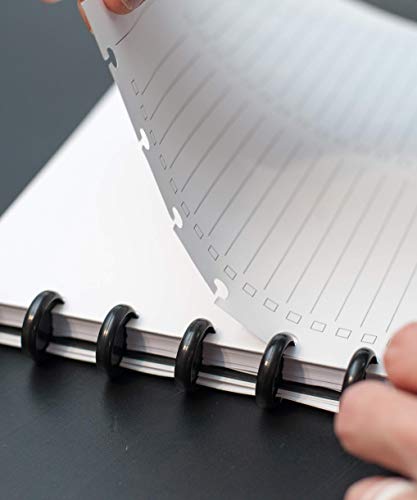 BetterNote Skinny To Do List Refills for Discbound Notebooks, Half Sheet Checklist, Fits Levenger Circa, Staples Arc, TUL, The Happy Planner, Disc Bound, Talia (Classic- 25 Sheets, 8-Disc, 5.5"x8.5")
