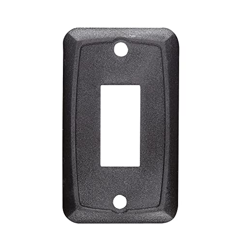 RV DESIGNER, S385, Rocker Switch Mounting Plate, Black, DC Electrical