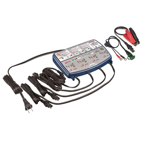 Optimate Lithium 4s 0.8A Quad Bank, TM485, 8-Step 4x12.8V 0.8A Lithium Expert Battery Saving Charger & Maintainer