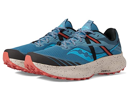 Saucony Women's Ride 15 TR Trail Running Shoe, Fog/Haze, 10