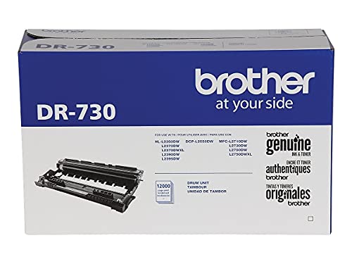 Brother Genuine DR730 Drum Unit, Up To 12,000 Page Yield Black