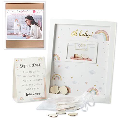 Kate Aspen Baby Shower Guest Book Alternative, One Size, Boho Rainbow