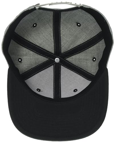 Dickies Men's Embroidered Flat Brim Hat Black