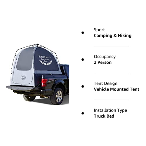 Truck Bed Tent Quick & Easy Automatic Setup - Pickup Truck Tent for Mid & Full Size| Camper Shell - Pickup Truck Bed Accessories - Truck Camping - Pickup Tent - Fofana