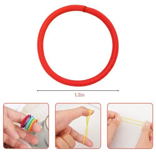 CÉLLOT 300PCS Toddler Hair Ties,2.7cm in Diameter No Crease Thumb Size Rubber Hair Elastics,Small Thin Hair Ponytail Holders Hair Accessories for Baby Girls Kids Children
