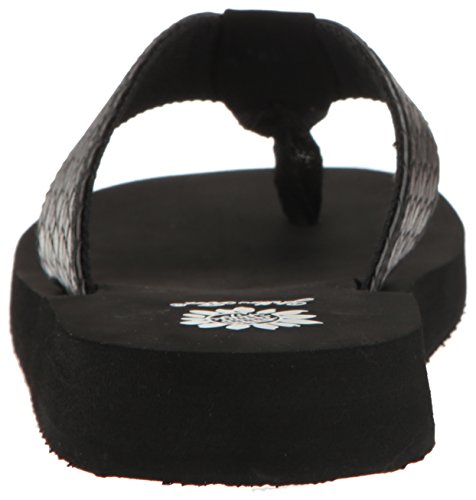 Yellow Box womens Flax Wedge Sandal, Black, 6 US