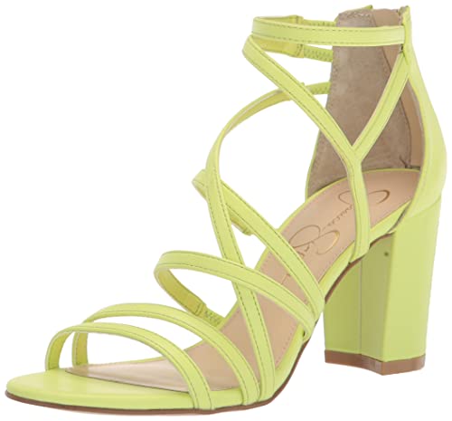 Jessica Simpson Women's Stassey Strappy Block Heel Sandal Heeled, Black, 12