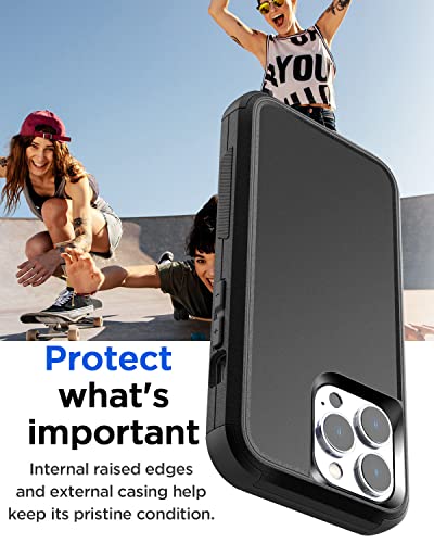 AICase Rugged Case for iPhone 13 Pro Max/12 Pro Max,Heavy Duty 3-Layer Pocket-Friendly Durable Military Grade Protection Shockproof/Drop Proof Protective Cover for iPhone 13 pro max/12 pro max 6.7”_6