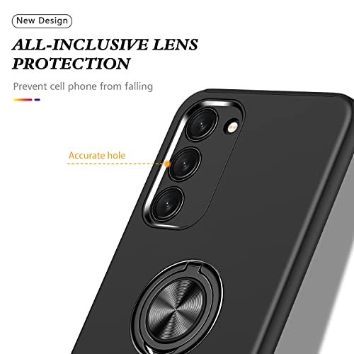 Galaxy S23 Plus Case for Samsung Galaxy S23 Plus Case Military Grade Shockproof Built-in Ring Holder Kickstand Car Mount Armor Heavy Duty Protective Case for Galaxy S23+ Plus Phone Case (Black)