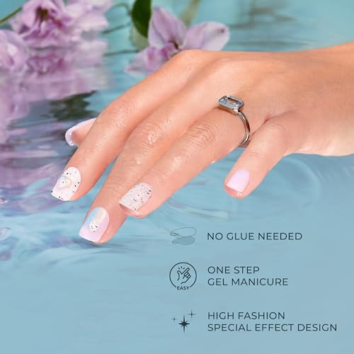 KISS imPRESS No Glue Mani Press On Nails, Color, 'Baby why so Blue', Blue, Short Size, Squoval Shape, Includes 30 Nails, Prep Pad, Instructions Sheet, 1 Manicure Stick, 1 Mini File