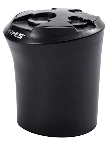 TYPE S TOURING ITEMS Universal Car Coin Holder High-Capacity Car Organizer Cup Holder Car Accessories Fits Most Car Trucks (Black)