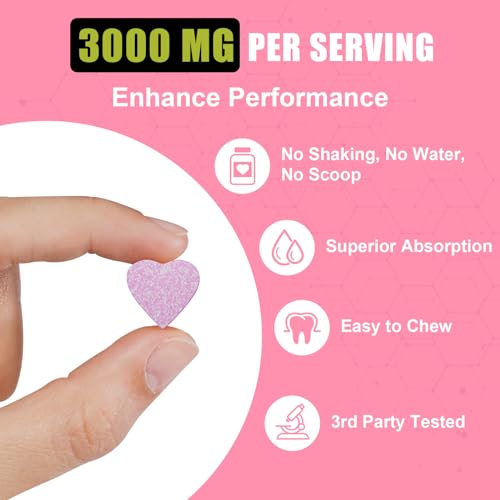 Creatine Monohydrate for Women, Creatine Supplement 3000 MG, with Hydrolyzed Collagen, BCAA, for Muscle Builder & Strength, Energy Boost, Faster recovery, Vegan, Non-GMO, Sugar Free, 30 Servings