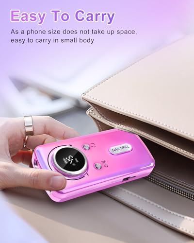 CozyZen Cordless Nail Drill Professional: 45000 RPM Rechargeable Electric Nail File Kit, Portable & Low Noise for Acrylic, Gel Nails, Manicure & Pedicure - Salon & Home Use
