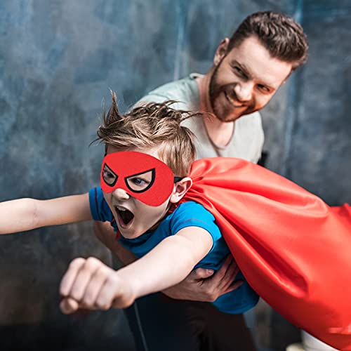 Txxplv Super hero Capes for Kids and Masks Double Side Superhero Costumes for Boys Halloween Cosplay Birthday Party (4 pcs)