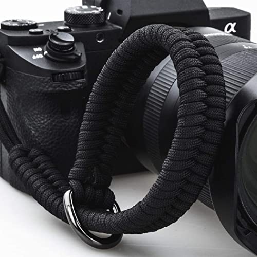 AQAREA Camera Wrist Strap for DSLR Mirrorless Camera, Quick Release Camera Hand Strap with Safer Connector(Black)