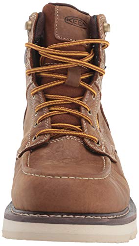 KEEN Utility Men's Cincinnati 6" Waterproof Soft Toe Wedge Work Boots, Belgian/Sandshell, 10