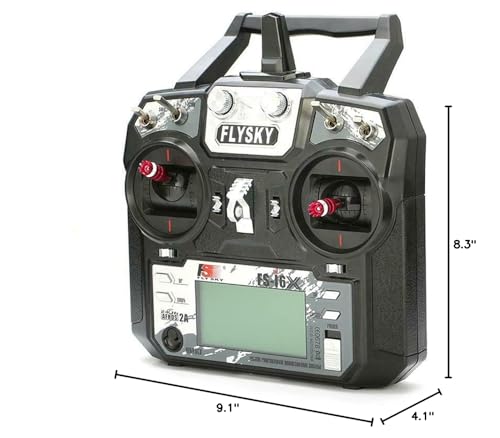 FLYSKY FS-i6X 10CH 2.4GHz RC Transmitter Controller with iA6B Receiver Upgrade Cable for RC Boat Racing Drone