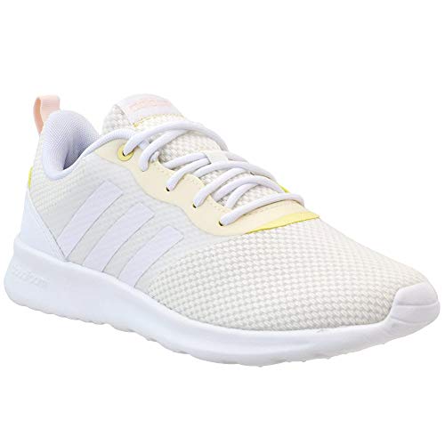 adidas Women's QT Racer 2.0 Running Shoe, White/White/Chalk White, 11