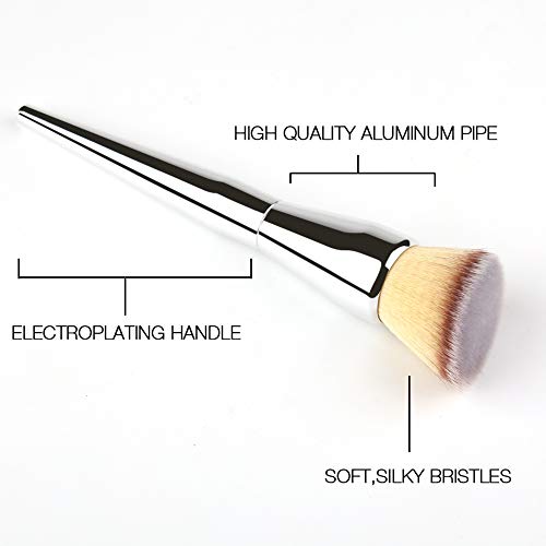 Foundation Brush,Daubigny Large Powder Brush Angled Top Premium Durable Kabuki Makeup Brush Perfect For Blending Liquid,Cream and Flawless Powder,Buffing, Blending,Concealer