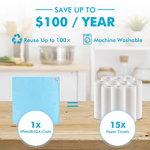 Nano Streak Free Magic Microfiber Cleaning Cloths Easy Clean Nanoscale,Fish Scale Window Mirror Glass Car Stainless Steel Cleaning,Lint Free Dish cloth Wine Glass Polishing Towel,Reusable,Pack 6,Mix