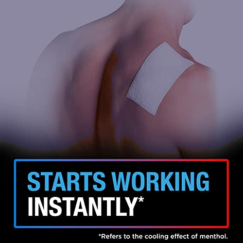 Icy Hot Pro No-Mess Pain Relief Patches with Menthol & Camphor & Advanced Hydrogel Technology, 5 Ct.