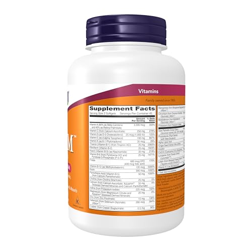 NOW Supplements, ADAM™ Men's Multivitamin with Saw Palmetto, Plant Sterols, Lycopene & CoQ10, 90 Softgels