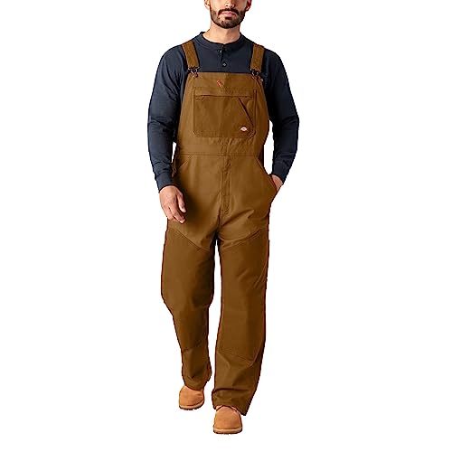Dickies Men's Tradebuilt Wax Coated Canvas Double Front Bib, XXLarge Regular