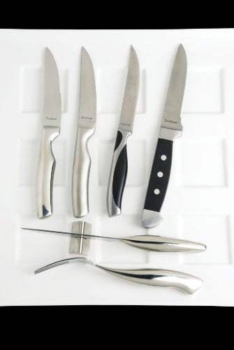 Fortessa Prime Cut Steak Knife with Stainless Steel Handle, 9.5-Inch, Brushed Finish, Set of 6