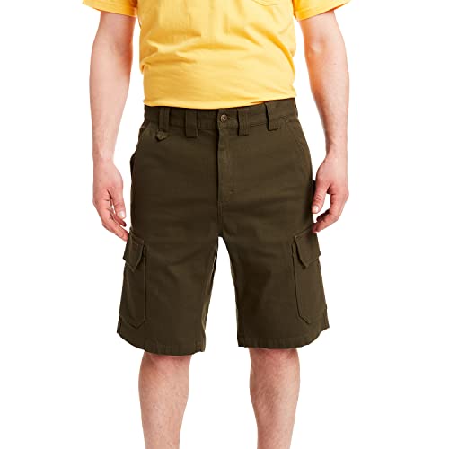 Smith's Workwear Men's Stretch Cargo Utility Short, Black Olive, 32