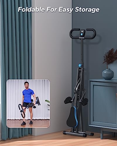 MERACH Squat Machine, 2 in 1 Squat Rowing Machine, Easy Setup & Foldable Exercise Equipment, Glute Trainer Machine, Glutes & Leg Home Workout Machine