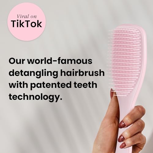 Tangle Teezer The Ultimate Detangling Brush, Dry and Wet Hair Brush Detangler for All Hair Types, Millennial Pink