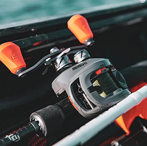 13 FISHING - Concept Z SLIDE - 6.8:1 Gear Ratio - Right Hand Retrieve (Fresh+Salt) - ZSLD2-6.8-RH, Battleship Grey