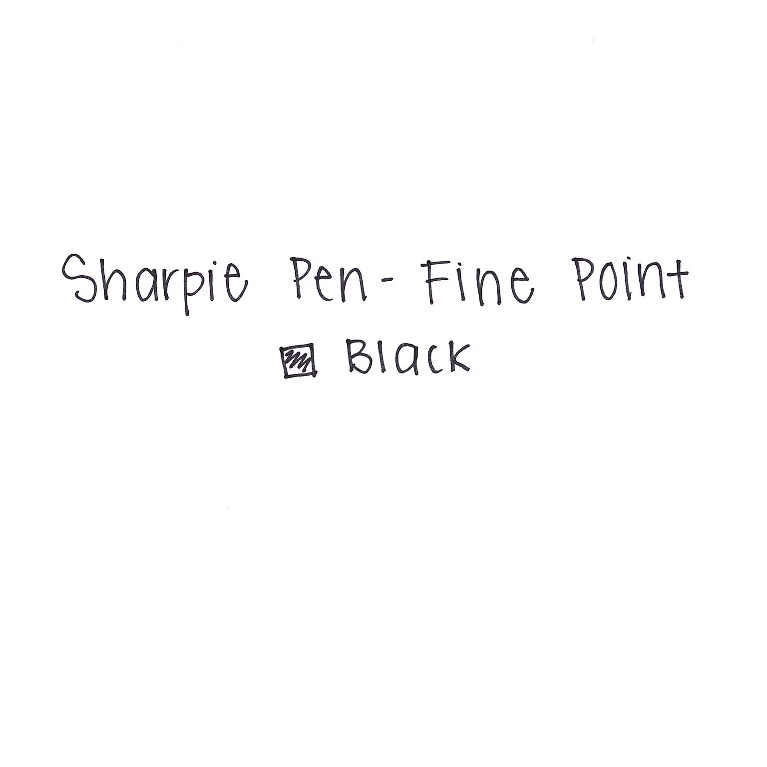 Sharpie Plastic Point Pen, 12-Count (Fine Point, Black)