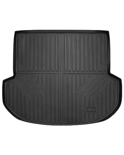Forccord Custom Fit for Cargo Liner 2021-2025 Jeep Grand Cherokee L 6/7 Seats All Weather Protection TPE Trunk Mat Black Cargo Mat Interior Automotive Accessories