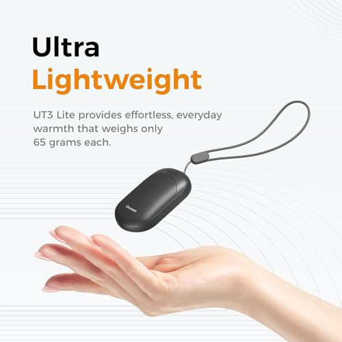 OCOOPA Magnetic Rechargeable Hand Warmers 2 Pack, Fast Heating, 3-Settings, UL Certified, Electric Portable Pocket Heater, Hunting, Golf, Camping Gear, Warm Unique Men Women, UT3 Lite