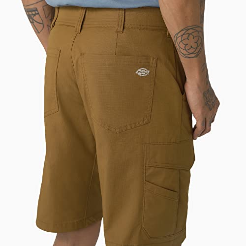 Dickies Men's Cooling Cargo Shorts, 11", Brown Duck