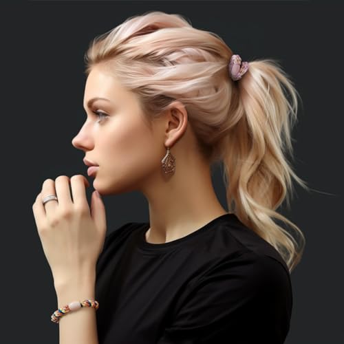 CXWLJL 8Pcs Hair Ties, Elastic Hair Ties, Soft and Good Elasticity - Black
