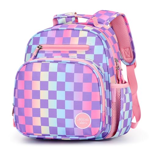mibasies Kids Backpack for Girls: Girls Backpack 5-8 - Kindergarten Elementary School Backpack for Girls - Strawberry Backpack for Girls Red