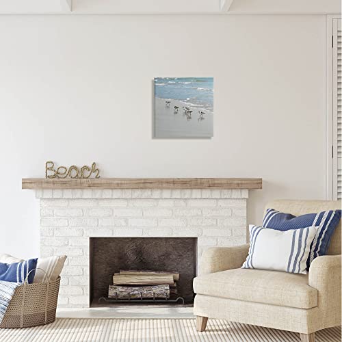 Stupell Industries Sandpipers on Shore Reflection Canvas Wall Art, Design by Natalie Carpentieri