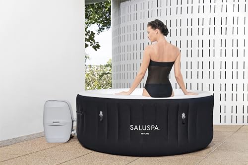 Bestway SaluSpa Barbados AirJet Inflatable Hot Tub Spa 2-4 Person with EnergySense™ Cover