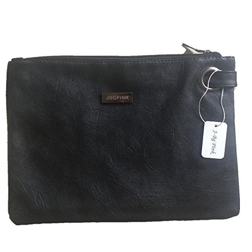 J-BgPink Evening Bags Purse Envelop Clutch Chain Shoulder Womens Wristlet Handbag Foldover Pouch (black), X-Large